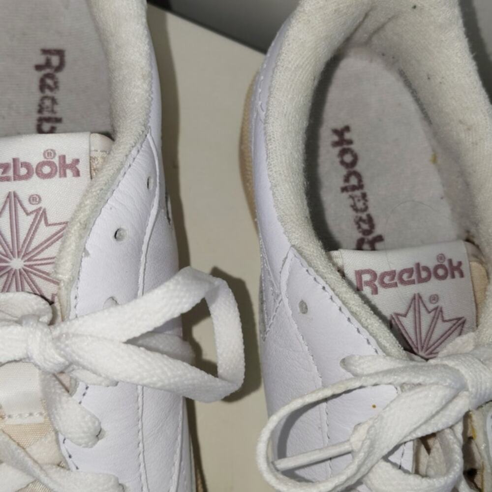 Reebok Womens Club C 85 Vintage Shoes White/Chalk/Infused Lilac GY9739 Sneaker 9 - Picture 2 of 7